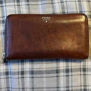 Brown Fossil Wallet